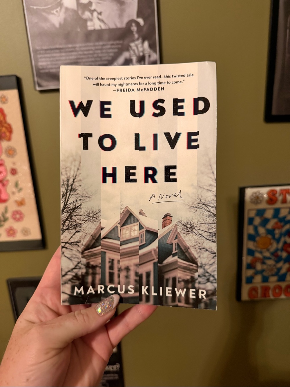We Used to Live Here by Marcus Kliewer - White & Black Cover